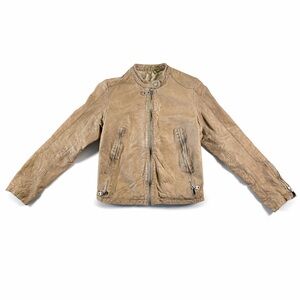 Doma Tan Leather Jacket